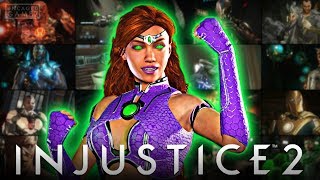 Injustice 2 ALL STARFIRE Intro Dialogues [upl. by Valsimot]