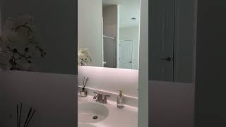 Lighted Mirror Upgrade bathroomupgrade home bathroomlighting homedecor [upl. by Stratton]