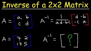 Inverse of a 2x2 Matrix [upl. by Ambrosine]