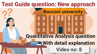 bocconi university admission  bocconi university  bocconi university aptitude test 2024 part 8 [upl. by Dayiz]