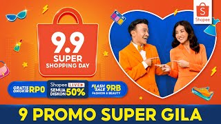 Shopee 99 Super Shopping Day  Gratis Ongkir RP0 [upl. by Novikoff]