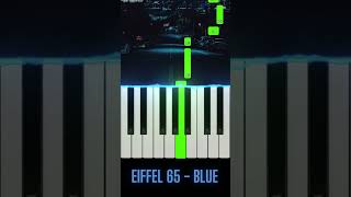 Blue Piano Tutorial blue eiffel65 imgood imgoodblue [upl. by Kath]