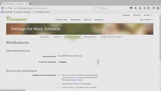 Edit Your FamilySearch Account [upl. by Ahsilak]