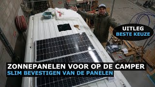 Zonnepanelen voor op de Camper  Slim bevestigen van het zonnepaneel [upl. by Riatsila]