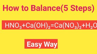 HNO3CaOH2CaNO32H2O Balanced EquationNitric acidCalcium hydroxide Balanced Equation [upl. by Petersen]