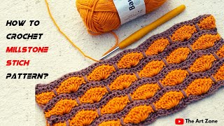 This Crochet Millstone Stich Pattern Will Blow Your Mind Try it [upl. by Jezabel]