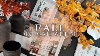 FALL DECORATE WITH ME  AFFORDABLE FALL DECOR IDEAS  HOW TO DECORATE FOR AUTUMN [upl. by Oakie]