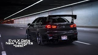 My Evo X Gets New Tail Lights [upl. by Lanfri]