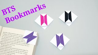 Simple BTS Bookmarkseasy diy Bookmarks corner bookmarks [upl. by Mackay]