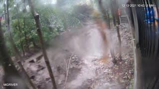 Video shows heavy debris flow that struck Boulder Creek [upl. by Ainot]