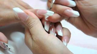 Tutorial di Ricostruzione Unghie in gel con le tip edge e decorazioni Nail Art [upl. by Hada]