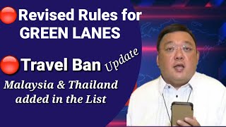 IATF Revised Green Lanes Protocol  Travel Ban Update  OFW Returning Philippines [upl. by Feltie442]