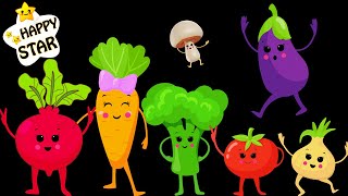 Fun Dance with Funky Veggies  Cartoon Dance Videos  Happy Star Dancing [upl. by Brocklin]