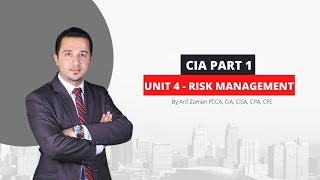 CIA Part 1  Unit 4 Risk Management [upl. by Redneval]