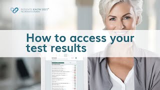 How to access your test results [upl. by Haggerty]