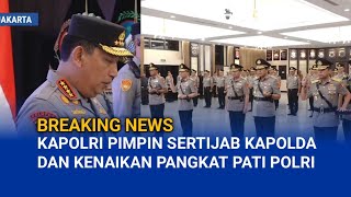 Kapolri Sigit Pimpin Sertijab dan Kenaikan Pangkat Pati Polri [upl. by Aljan]