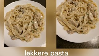 Alfredo pasta met kip en champignon met heerlijke saus😋👌 [upl. by Ameen46]