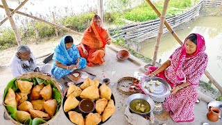 অনেকদিন পর নিজের হাতে গরম গরম খাস্তা সিঙ্গারা বানিয়ে বাড়ির সবাইকে খাওয়ালাম  singara recipe [upl. by Pollack501]