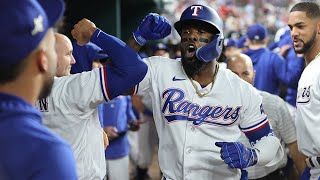 Adolis García CRUSHES one to get the Rangers on the board in ALCS Game 4 [upl. by Ysteb]