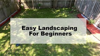 Landscaping for beginners DIY flower beds step by step instruction [upl. by Amie]