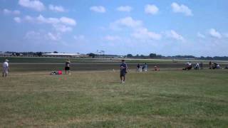 Vultee BT13 Valiant Taking off Oshkosh Wisconsin EAA [upl. by Graeme]