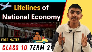 LIFELINES OF NATIONAL ECONOMY  CLASS 10 SST TERM 2  ONE SHOT FULL CHAPTER 💥👍  Learn with Madhu [upl. by Kieran]