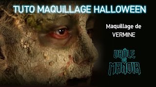 Tuto maquillage de Vermine Maquillage Halloween  Drole de Manoir ton émission sur TéléTOON [upl. by Ahsiat]