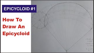 How to Draw an EPICYCLOID in Engineering Drawing  What is Epicycloid Curve In Technical Drawing [upl. by Nirag333]