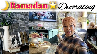 New Cozy Spring Refresh  🌙RAMADAN🌙 DECORATE WITH ME  March Livingroom Clean amp Reset 🌟 [upl. by Aicittel588]