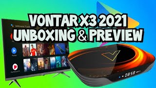 Vontar X3 Android 8K TV SmartBox  Unboxing and Preview 2021 [upl. by Goto]