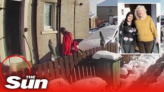 Family slam inhuman postman who left fallen OAP in snow [upl. by Willard]