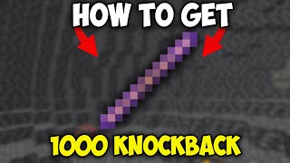 How to Get Knockback 1000 Stick in Minecraft 1206  Knockback 1000 Stick in Minecraft 121 [upl. by Atinob]