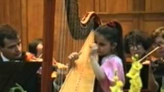 Varvara Ivanova 6 year old plays Handels Harp Concerto [upl. by Hna]