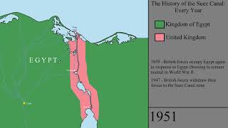 The History of the Suez Canal Every Year [upl. by Cowden]