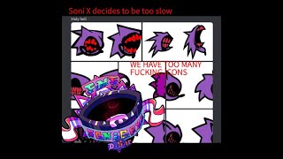 FNF Vs Sonicexe D Sides Alternate Too Slow SCRAPPED MIX [upl. by Hendel897]