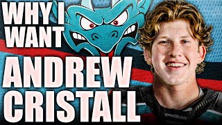 Why I Want ANDREW CRISTALL  The BEST PLAYMAKER Of The Draft 2023 NHL Draft Top Prospects News [upl. by Entruoc]