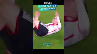 GOLES River Plate 3 VS Central Cba echeverri riverplate [upl. by Valentine]