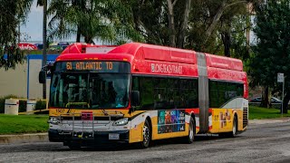 Archived Video Long Beach Transit 2015 New Flyer XN60 1507  Ride Video [upl. by Weisberg]