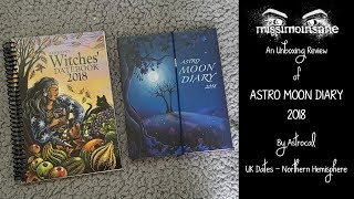 🌜UK Review  ASTRO MOON DIARY 2018 By Astrocal  UK Dates  Northern Hemisphere🌛 [upl. by Keyek]