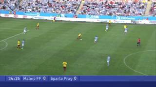 MFFtv Highlights Malmö FF  Sparta Prag 20 20140806 [upl. by Jaymee376]