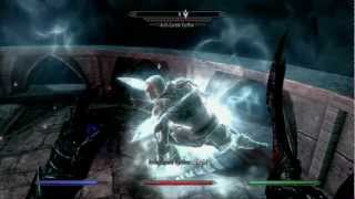 Skyrim Dawnguard Touching the Sky ArchCurate Vyrthur Boss EPIC FIGHT [upl. by Nwahsyd]