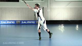 Salming Academy Shooting  Volley two handed  Forehand [upl. by Keverian900]