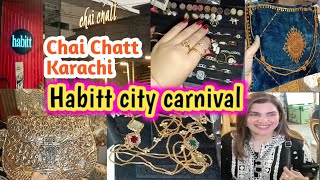 habitt city carnival 2024  Chai Chatt  bazaar carnival food  best food in karachi  Hum tv [upl. by Heyman9]