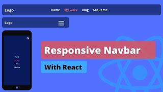 Responsive Navbar Tutorial In React JS [upl. by Ertnom]