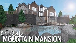 ROBLOX  Bloxburg Cozy Mountain Mansion 105k [upl. by Alleroif259]