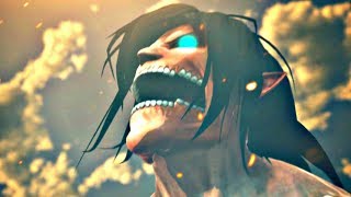 ATTACK ON TITAN 2  Female Titan Full Boss Fight amp EREN TITAN RAGE Season 1 Ending PS4 Pro [upl. by Moriyama]