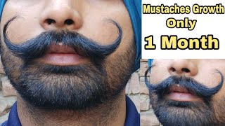 1 Month Main Mustache Growth 😱 Grow Mustaches Faster  Mustaches Setting [upl. by Rosco936]