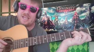 How To Play Lohses Theme Sing For Me Divinity 2 Guitar Tutorial Beginner Lesson Easy Chords [upl. by Berhley955]