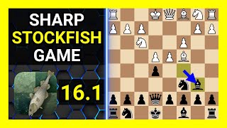 Sharp Stockfish 161 Chess Game Italian Game Classical Variation Center Holding [upl. by Ahusoj]