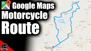 How To Use Google Maps For A Motorcycle Trip or Route [upl. by Syned561]